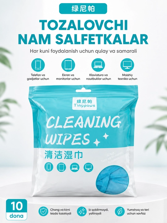 Ekran tozalovchi salfetkalar - 