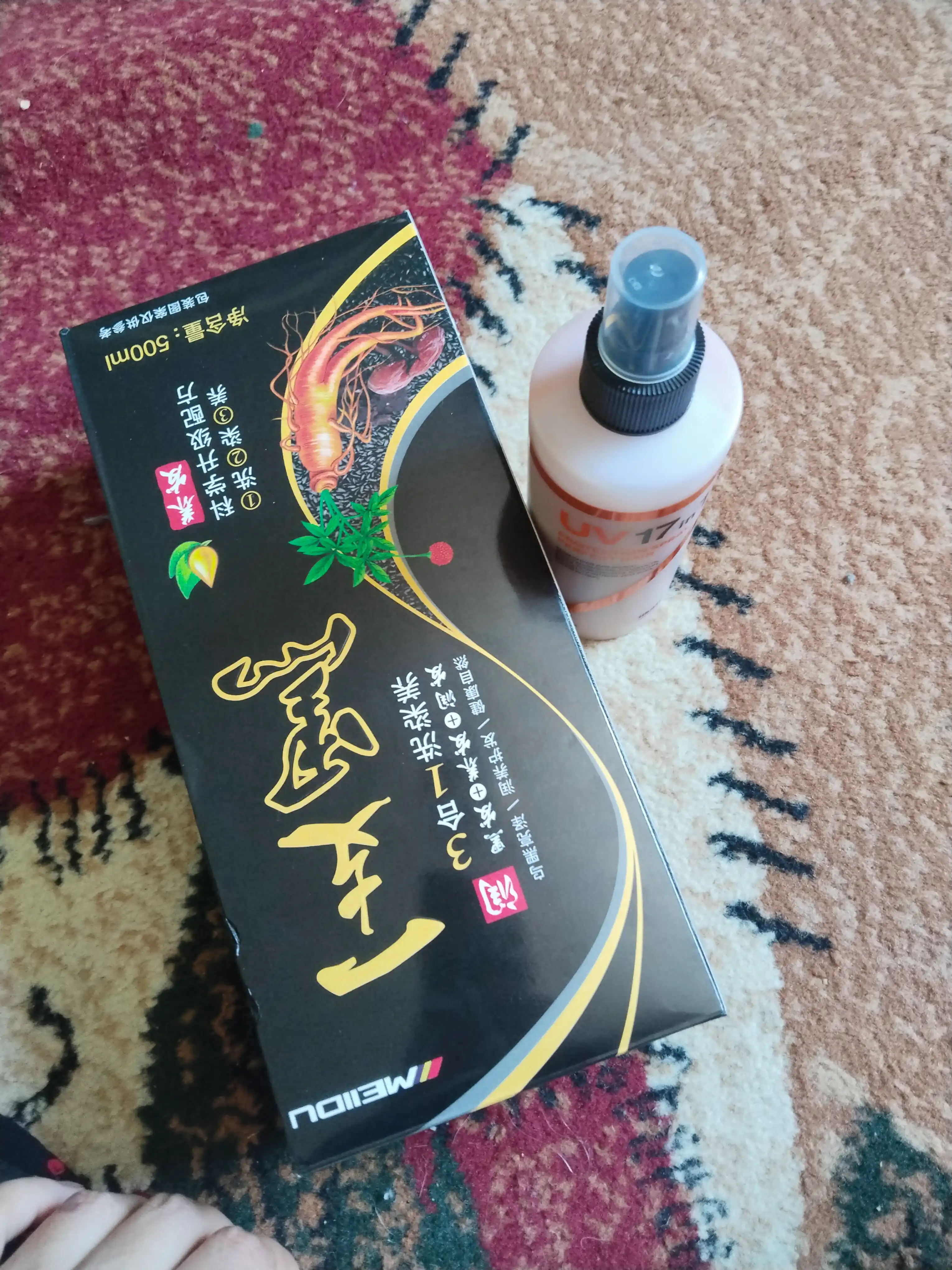 Oq sochlarni qoplash uchun Meidu Hair Dye Shampoo bo‘yoq-shampuni Meidu 3v1 500 ml