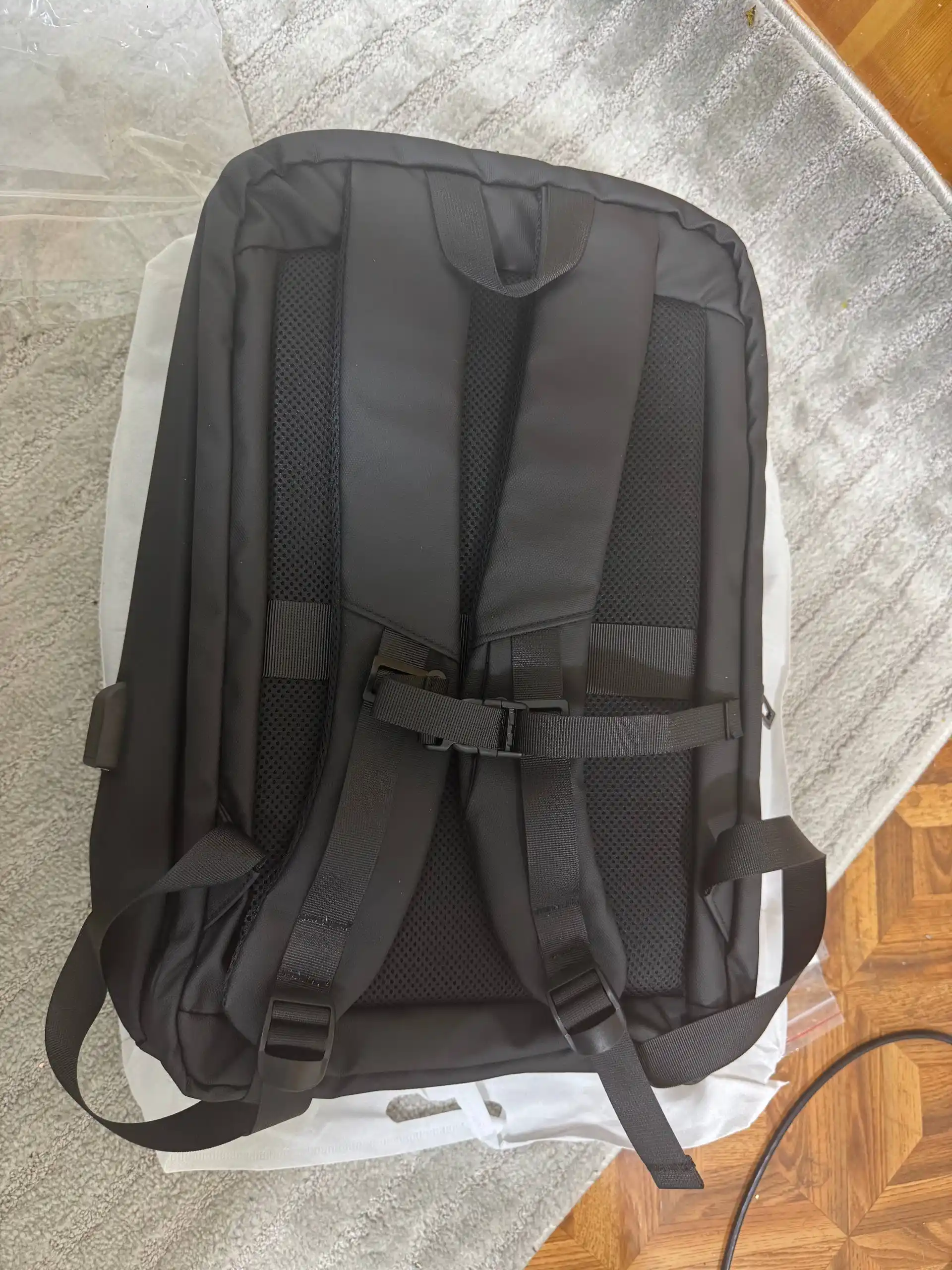 Рюкзак мужской городской для ноутбука, USB, жесткий корпус, водоотталкивающий, для учебы