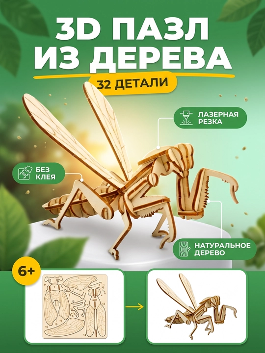 Детские игрушки — деревянный конструктор 300+ деталей, развивающие игры для детей