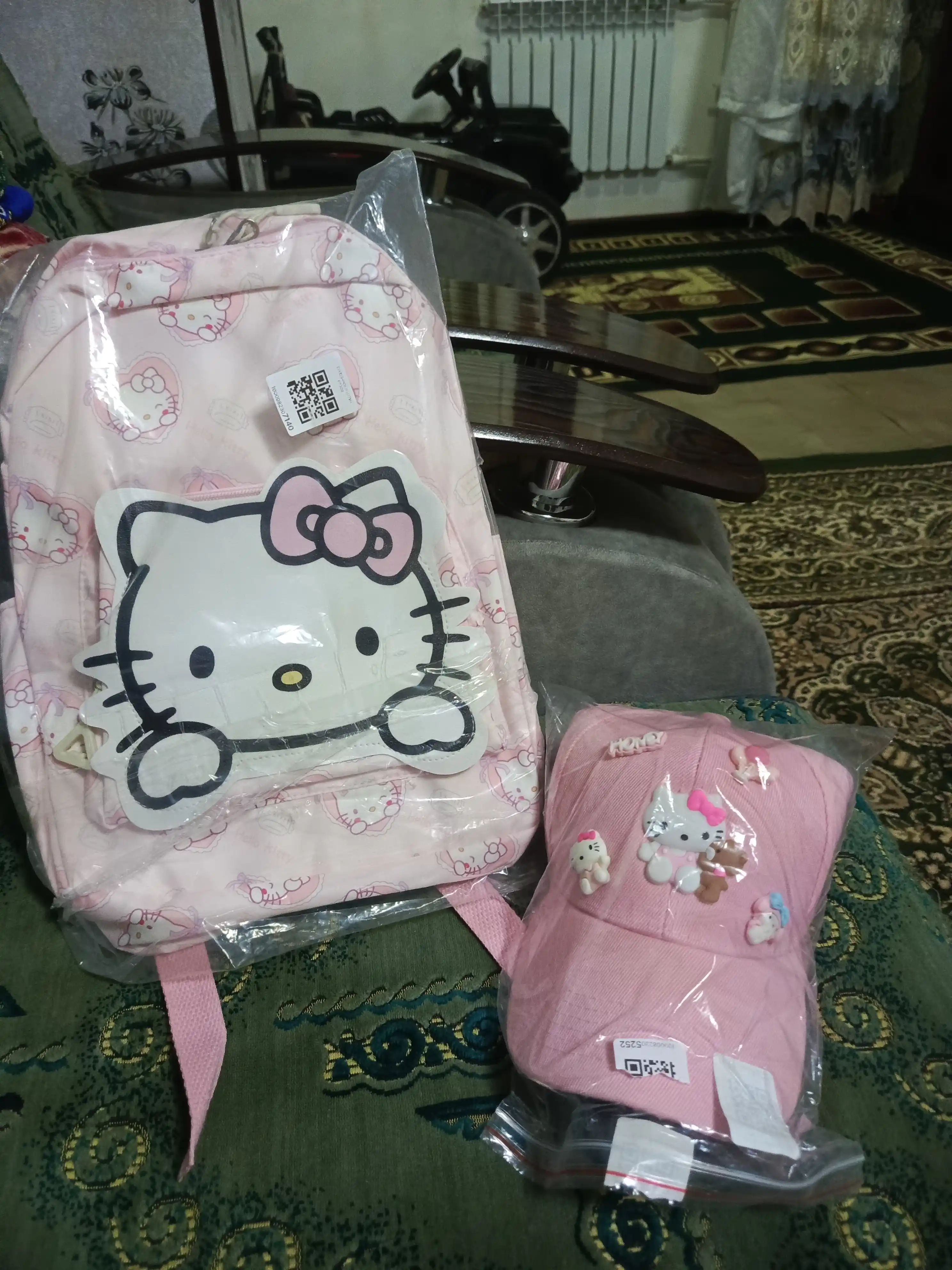Hello Kitty qizlar uchun beysbolka, bolalar kepkasi