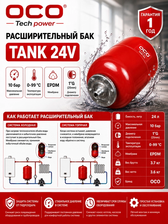 Kengaytirish bak - 24 litr - 