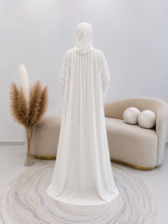 Abaya Tosh ayollar uchun | Muslim Abaya, hijobli uzun ko‘ylak, 44–54