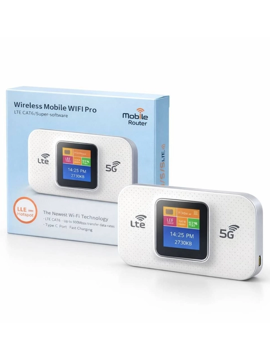 Portativ 4G LTE WiFi router, SIM-kartali modem, cho‘ntak WiFi, mobil internet router, LTE