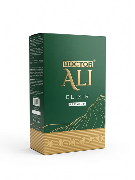 Elixir Doctor Ali tabiiy balzami, immunitet, quvvat va shamollashga qarshi sirop