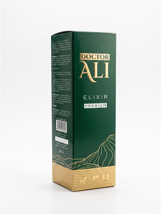 Elixir Doctor Ali tabiiy balzami, immunitet, quvvat va shamollashga qarshi sirop