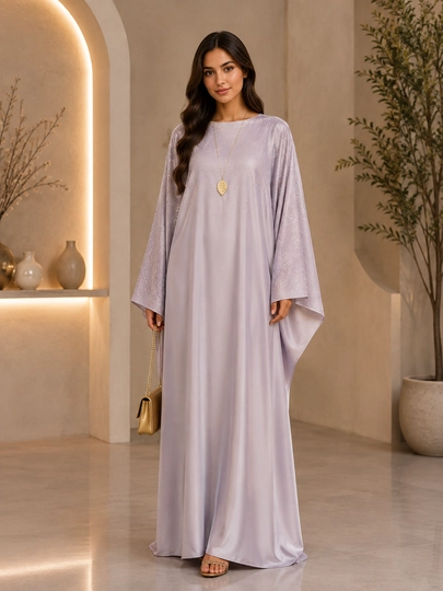 Abaya Tosh ayollar uchun | Muslim Abaya, hijobli uzun ko‘ylak, 44–54 - 