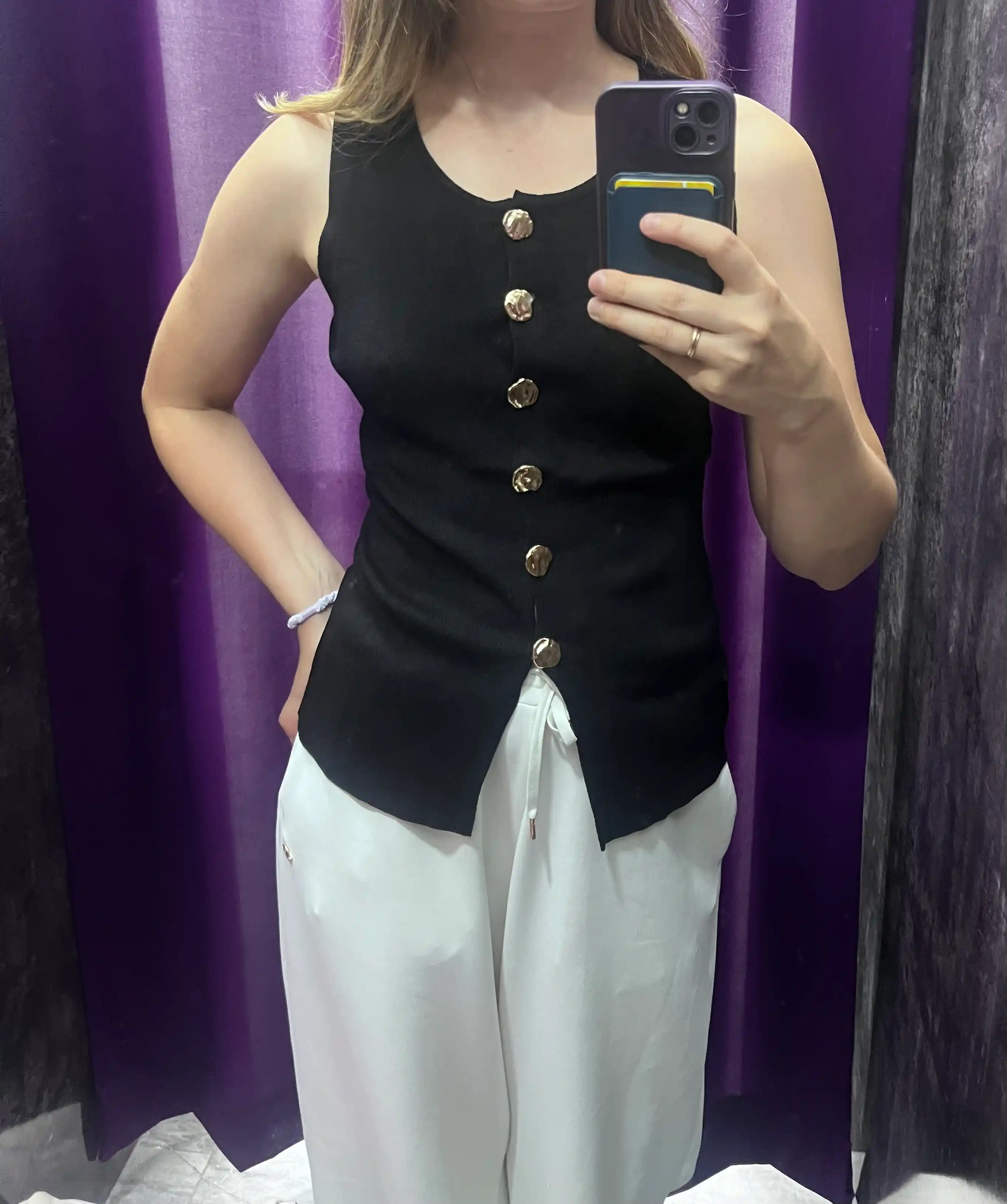 Кофта женская, жилет трикотажный на пуговицах ELLY FASHION