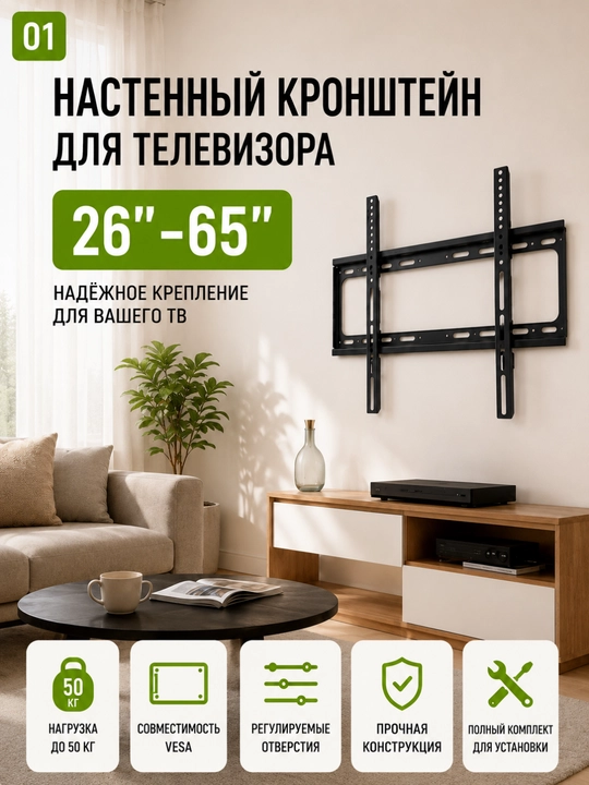 26-65 dyuymli televizor kronshteyni - 