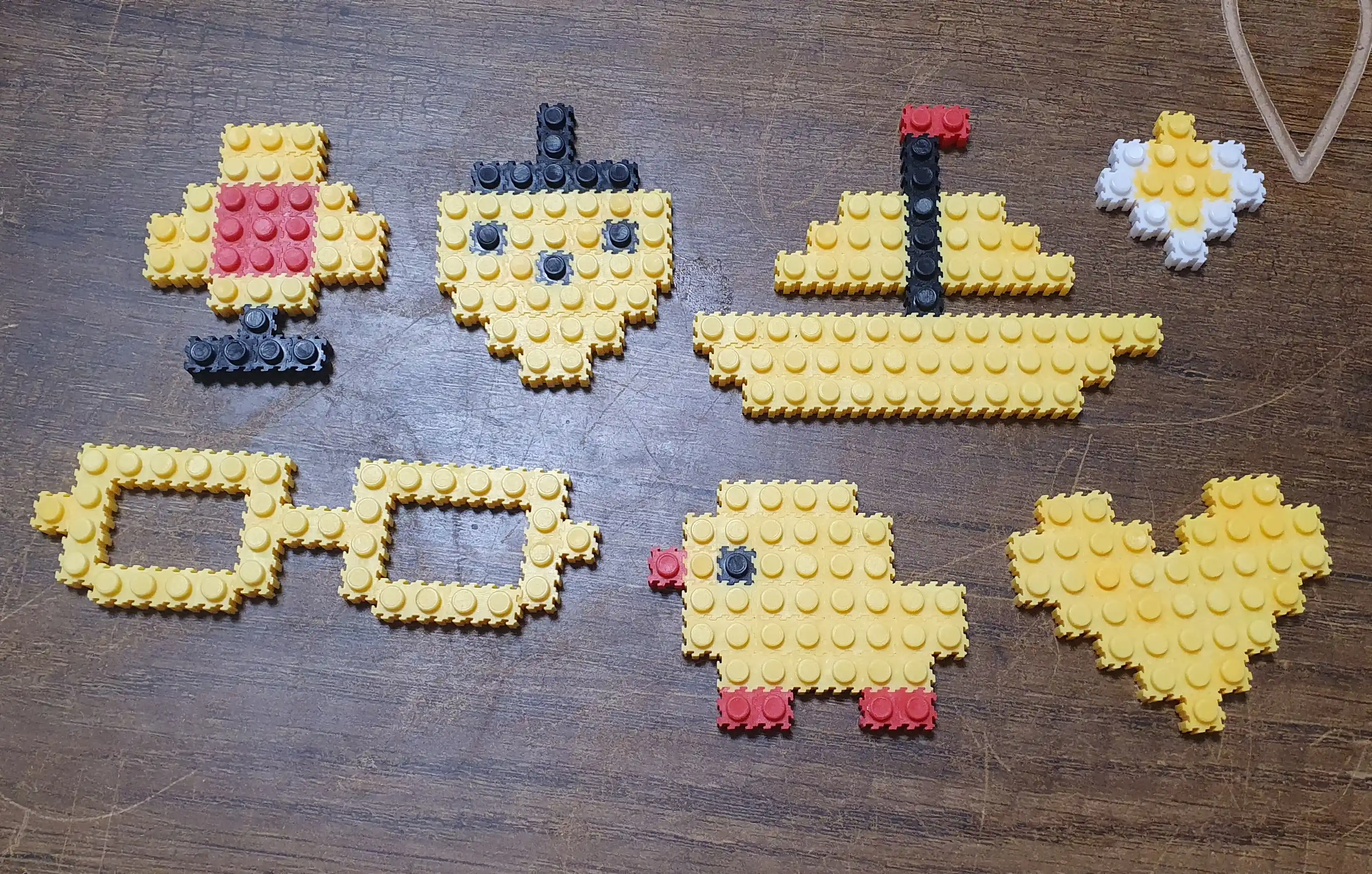 3D Lego konstruktor, bolalar va kattalar uchun jumboq va boshqotirma, yorqin rangda, mini