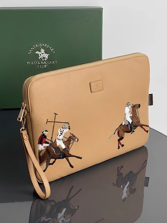 Santa Barbara Polo & Racquet Club мужская барсетка сумка, клатч для ноутбука и документов - 