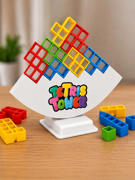 Настольная игра Tetris Tower, 32 блока, логическая головоломка, 5+