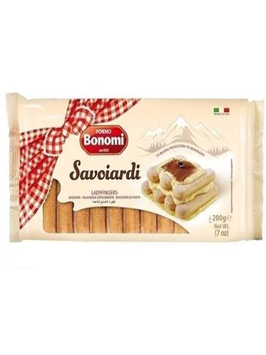 Pechenye shakarli Savoiardi Bonomi Ladyfingers tiramisu uchun biskvit pechenyesi