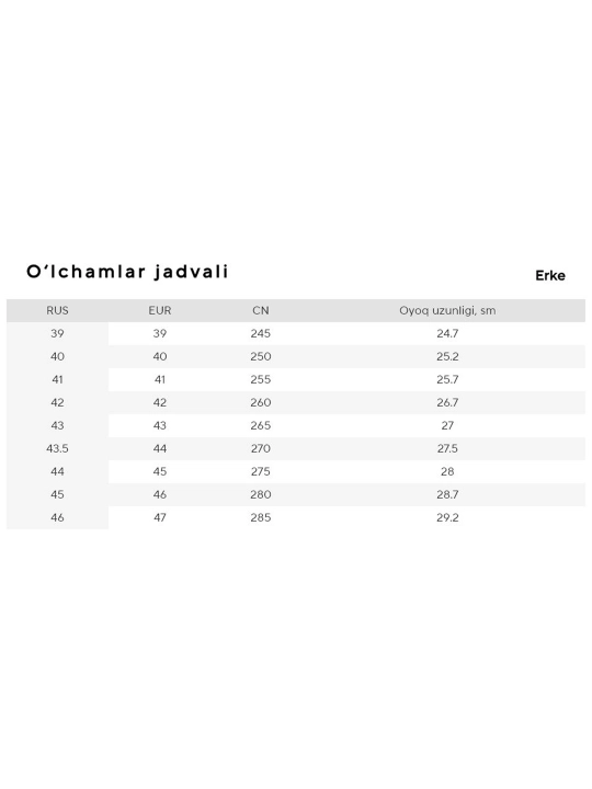 Erke Jogging izolyatsiyalangan krossovkalar
