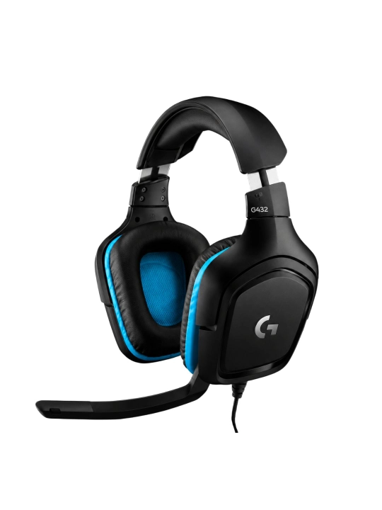 Игровые наушники Logitech G432, 50 мм, микрофон 6 мм, USB и 3,5 мм