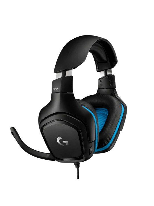 Игровые наушники Logitech G432, 50 мм, микрофон 6 мм, USB и 3,5 мм