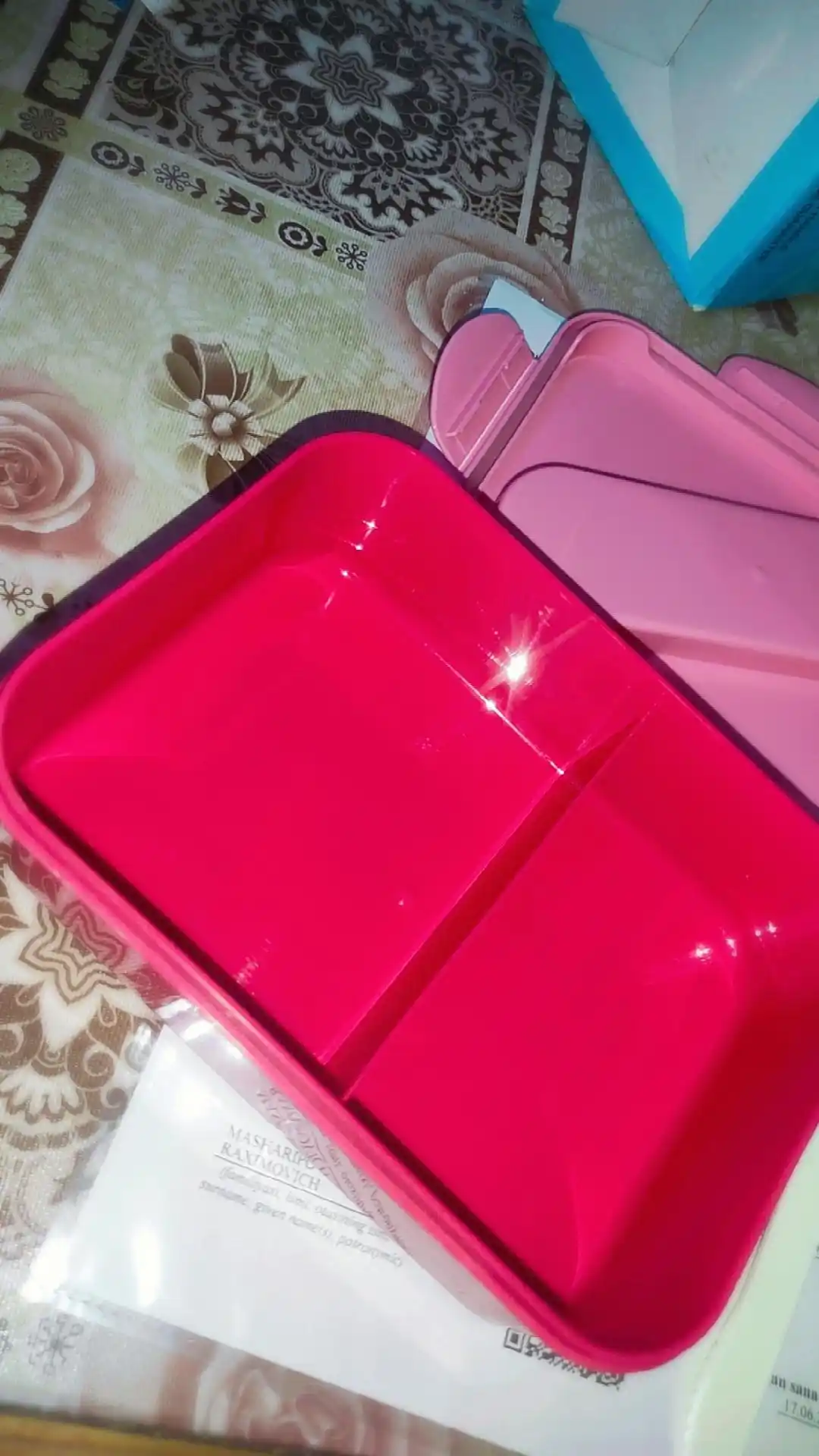 Lanchboks bo'limli va germetik, ovqat uchun konteyner 800 ml
