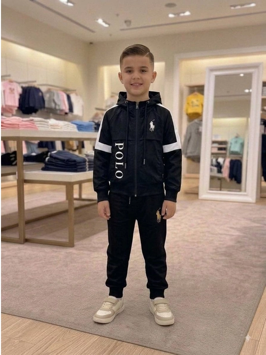 O‘g‘il bolalar uchun sport kostyumi 5-12 yosh, Zamonaviy ikki qismli bolalar kiyimi - 