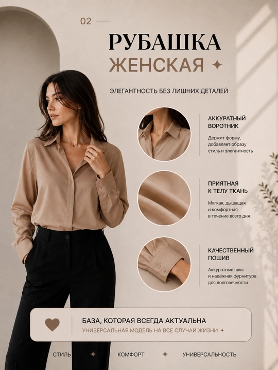 Ayollar uchun uzun yengli bluzka, klassik, ofis, kundalik ko'ylak