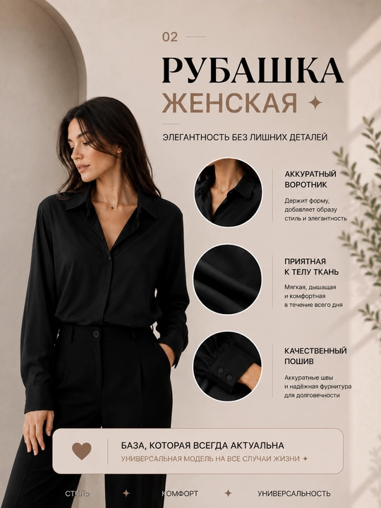 Ayollar uchun uzun yengli bluzka, klassik, ofis, kundalik ko'ylak