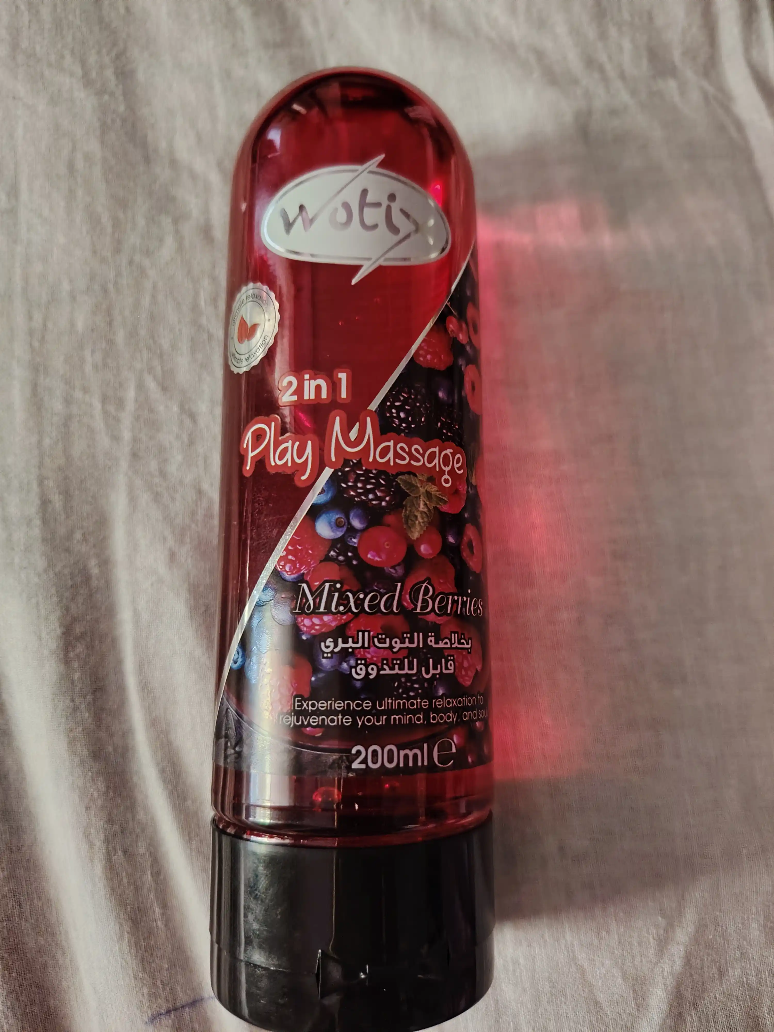 Tanlash uchun xushbo‘y hidli 2 ta 1 da massaj geli, 200 ml