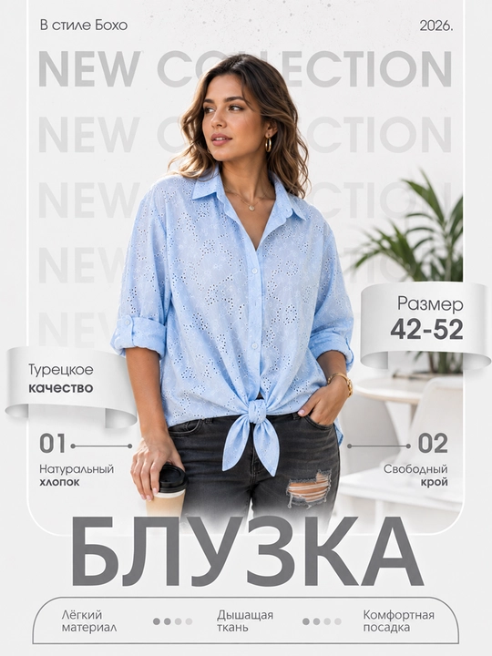 Ayollar ko‘ylagi, ayollar bluzkasi, oversize o‘lchamlarda, Italiya - 