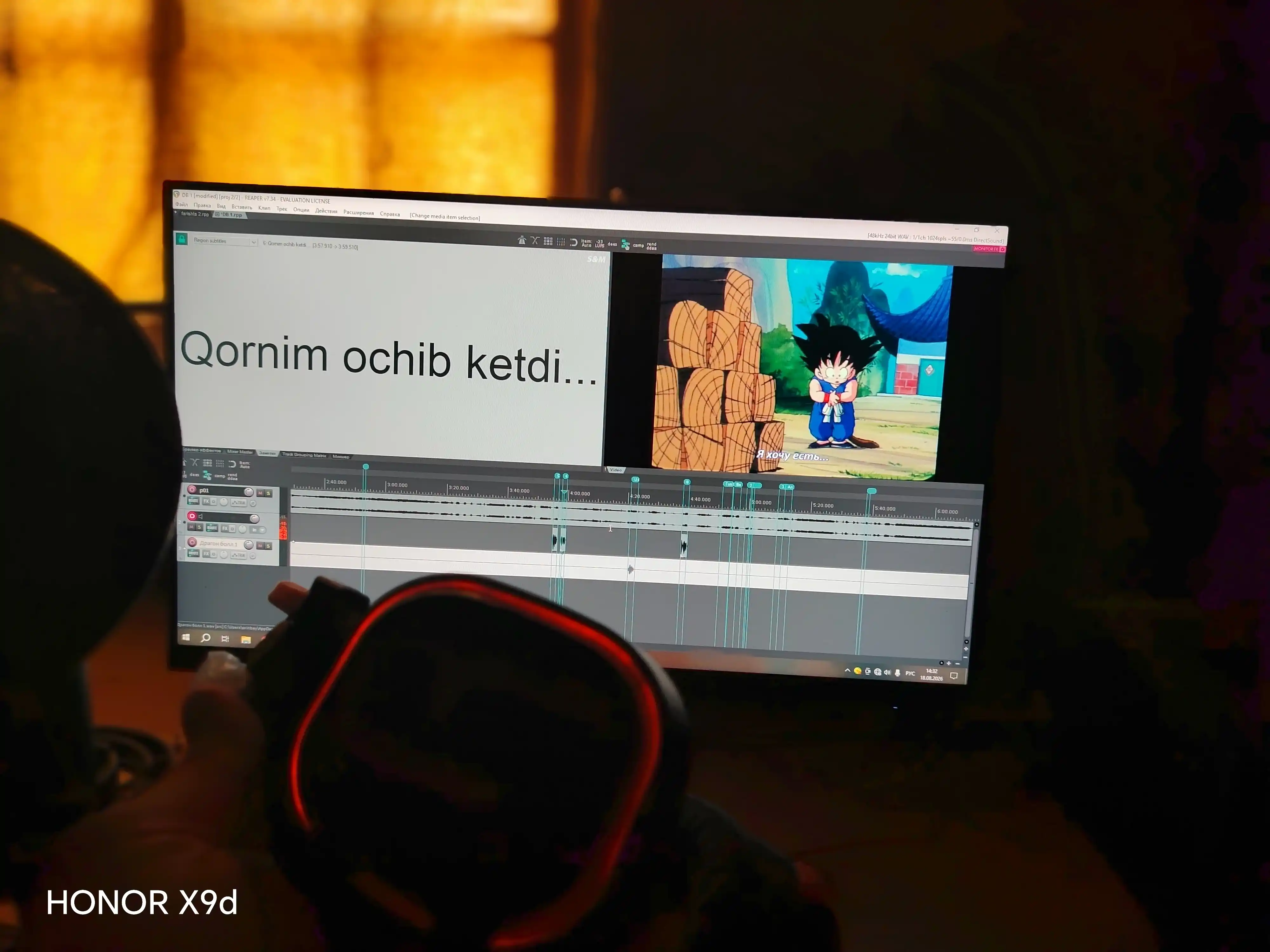 USB ulanishi va orqa yorug'lik bilan o'yin uchun naushnik, quloqchinlar kompyuterga