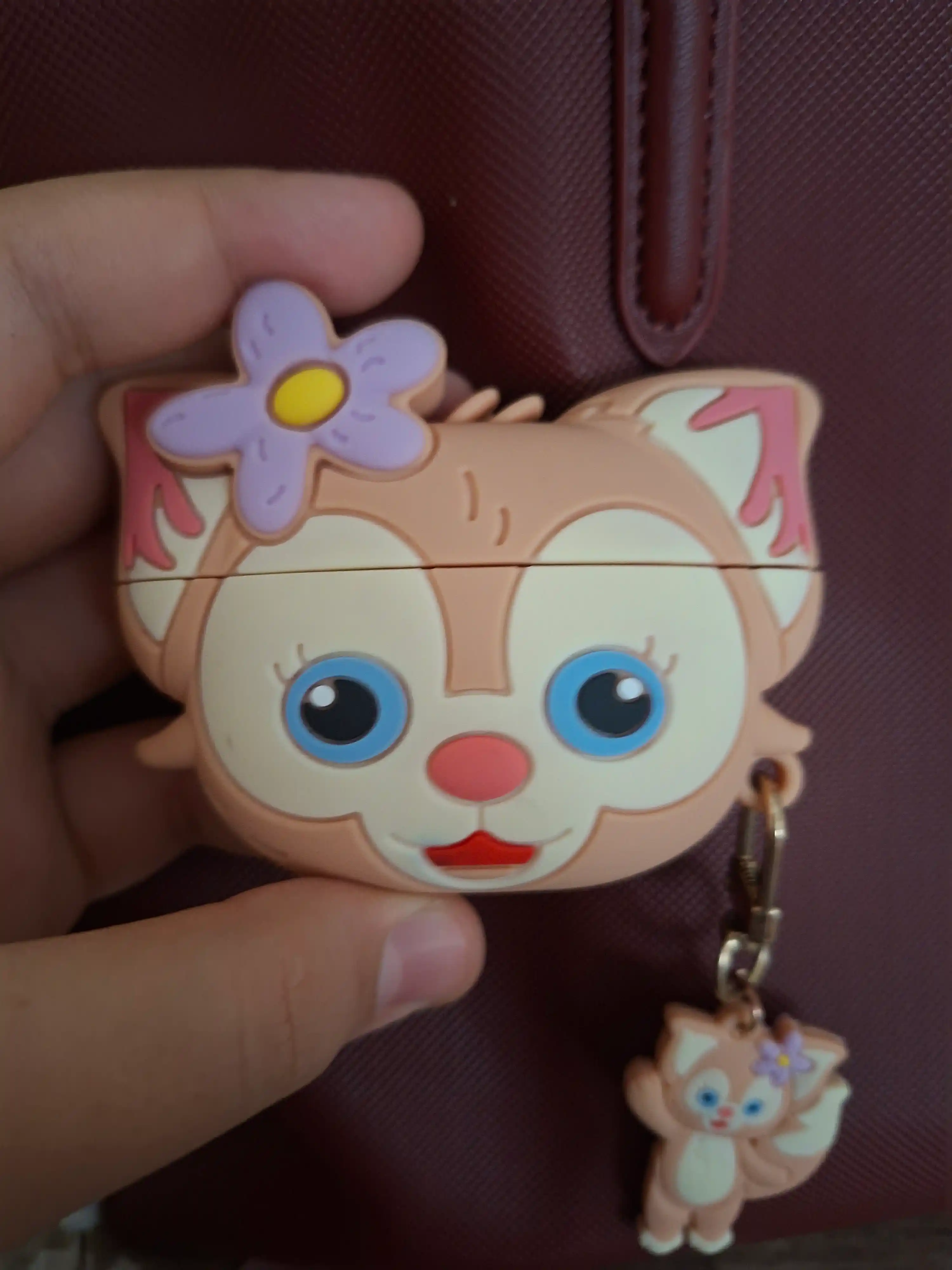 AirPods uchun silikon himoya g‘ilofi Kawaii dizaynli