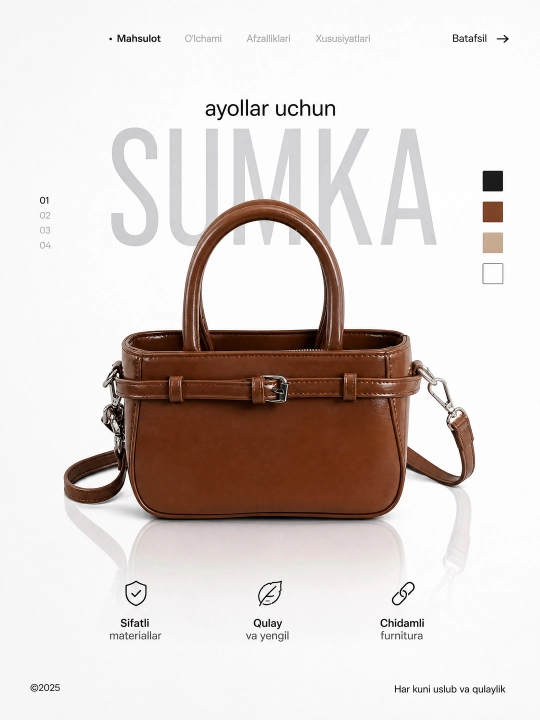 Ayollar sumkasi, ayollar sumkalari, yelka sumkasi, maktab sumkasi