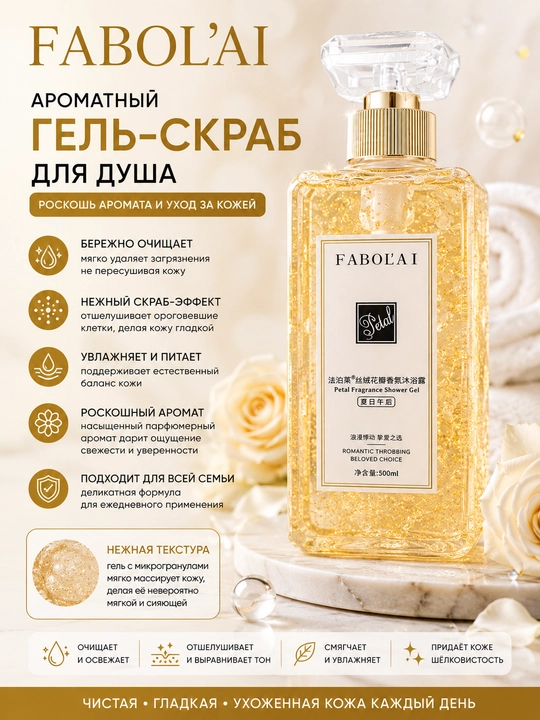 FABOL’AI dush uchun xushbo‘y gel-skrab - 