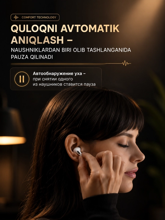 Simsiz quloqchinlar Pro 3 ANC bluetooth naushnik Shovqinni kamaytirish rejim ANC bor