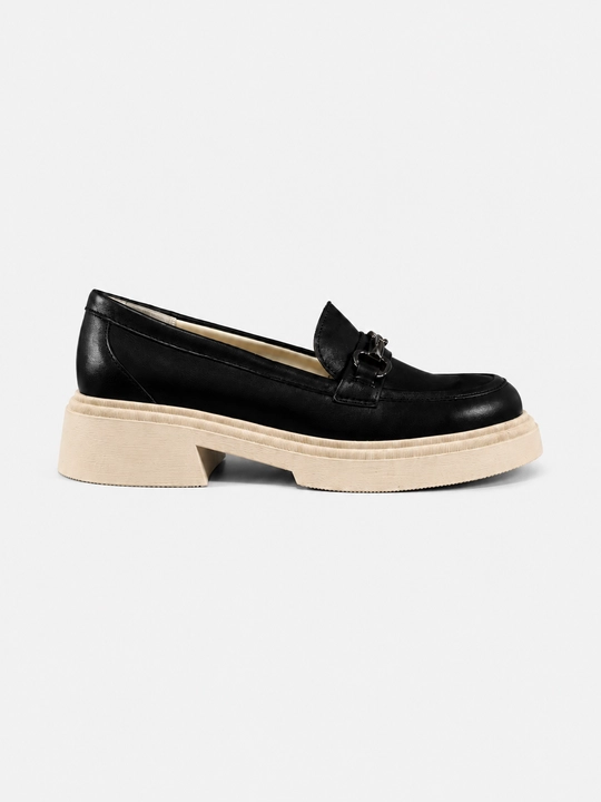Haqiqiy charmdan yasalgan yen loafers