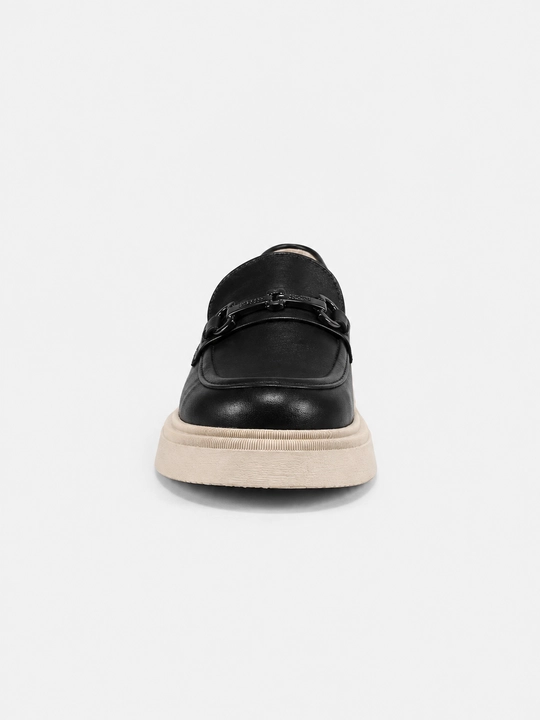 Haqiqiy charmdan yasalgan yen loafers