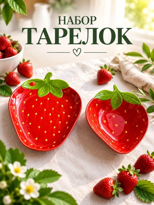 «Limon» likopchalar to‘plami shirinliklar, mevalar uchun dastroxonga tortish idishlari - 
