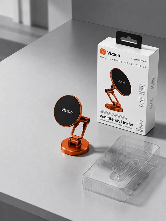 Avtomobil va stol uchun magnitli telefon tutqichi Vizzon VentSteady Holder