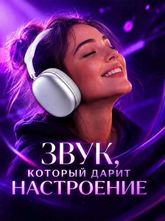 Mikrofonli va Type-C zaryadli simsiz ustki Bluetooth naushniklar