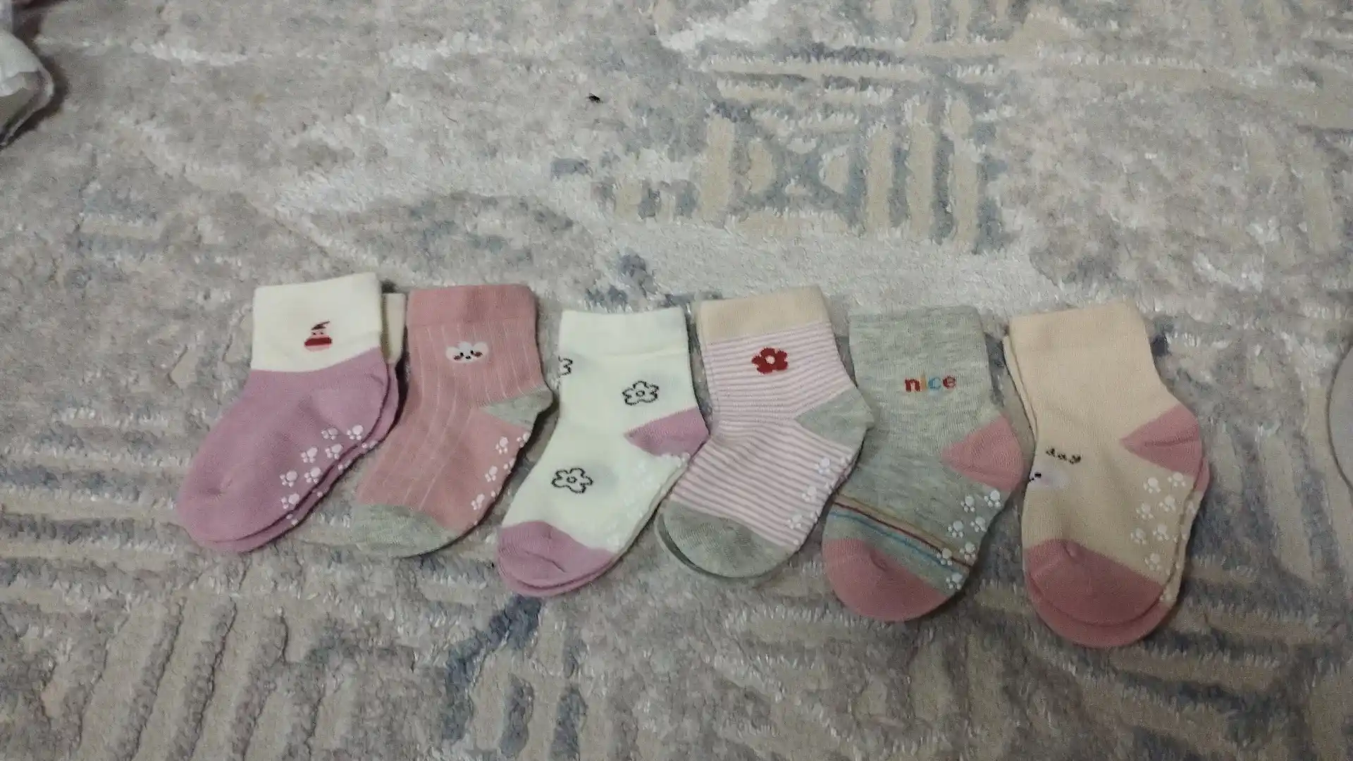 Bolalar uchun paypoqlar, nafas oluvchi materialdan, 0-18 oylik