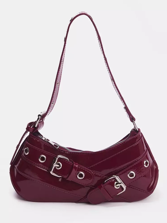 Ayollar bageti sumkasi, yelka orqali, Y2K - retro uslubdagi Pinterest, eko charm - 
