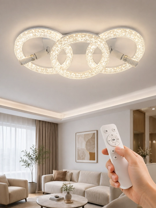 Shift LED lyustrasi, 3 yorug‘lik rejimi, 20 m² gacha