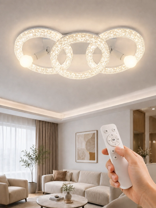 Shift LED lyustrasi, 3 yorug‘lik rejimi, 20 m² gacha