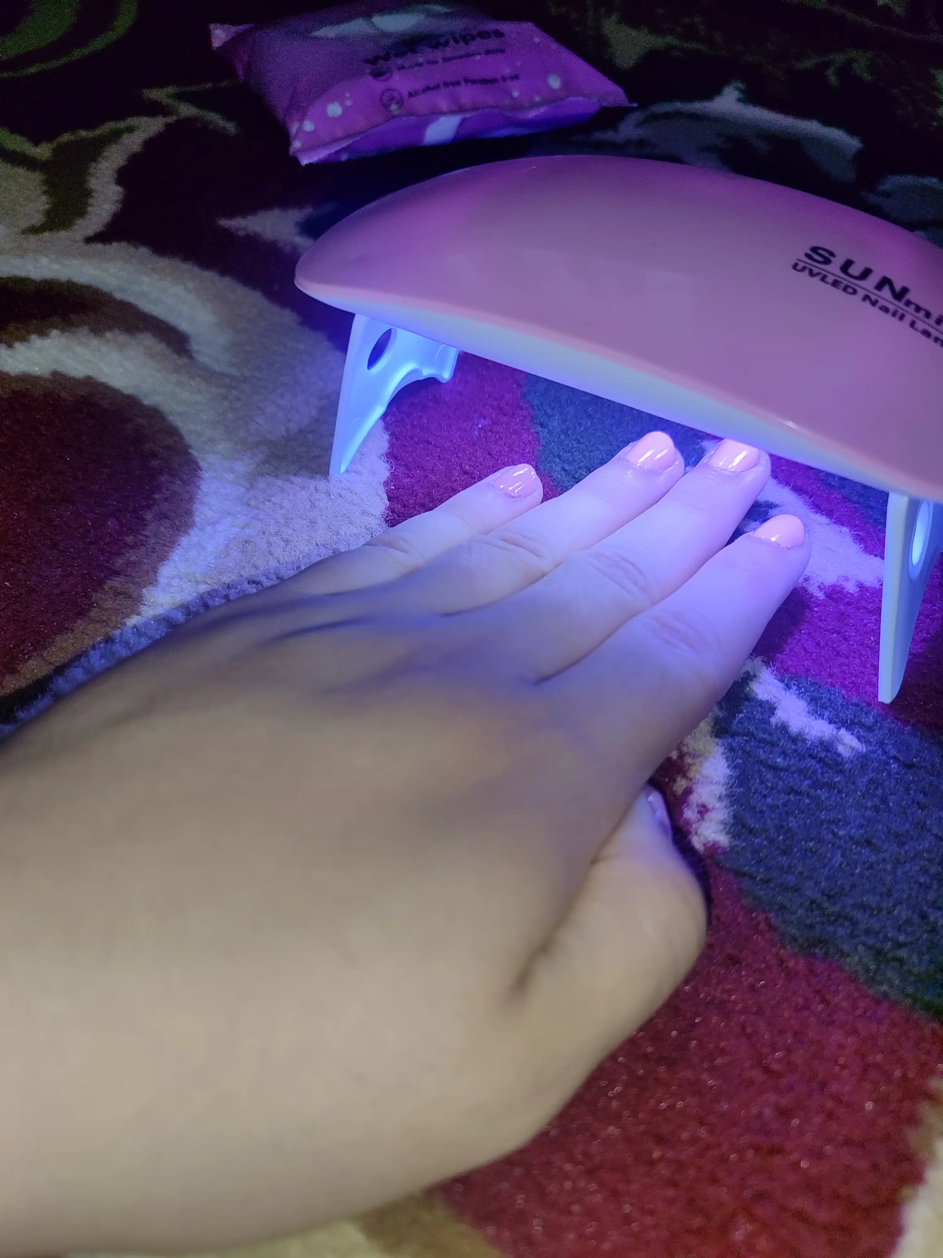 Мини UV LED лампа для маникюра, сушка гель-лака, 2 цвета