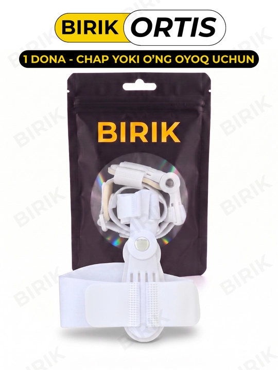 BIRIK ORTIS - bosh barmoq ortezi, sharnirli fiksator, 34-45, 1 dona