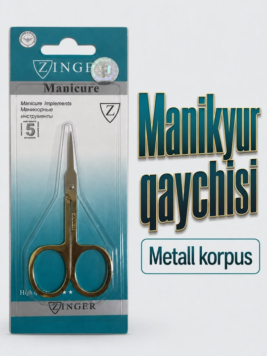 Zinger manikyur qaychisi — tirnoq va kutikula uchun