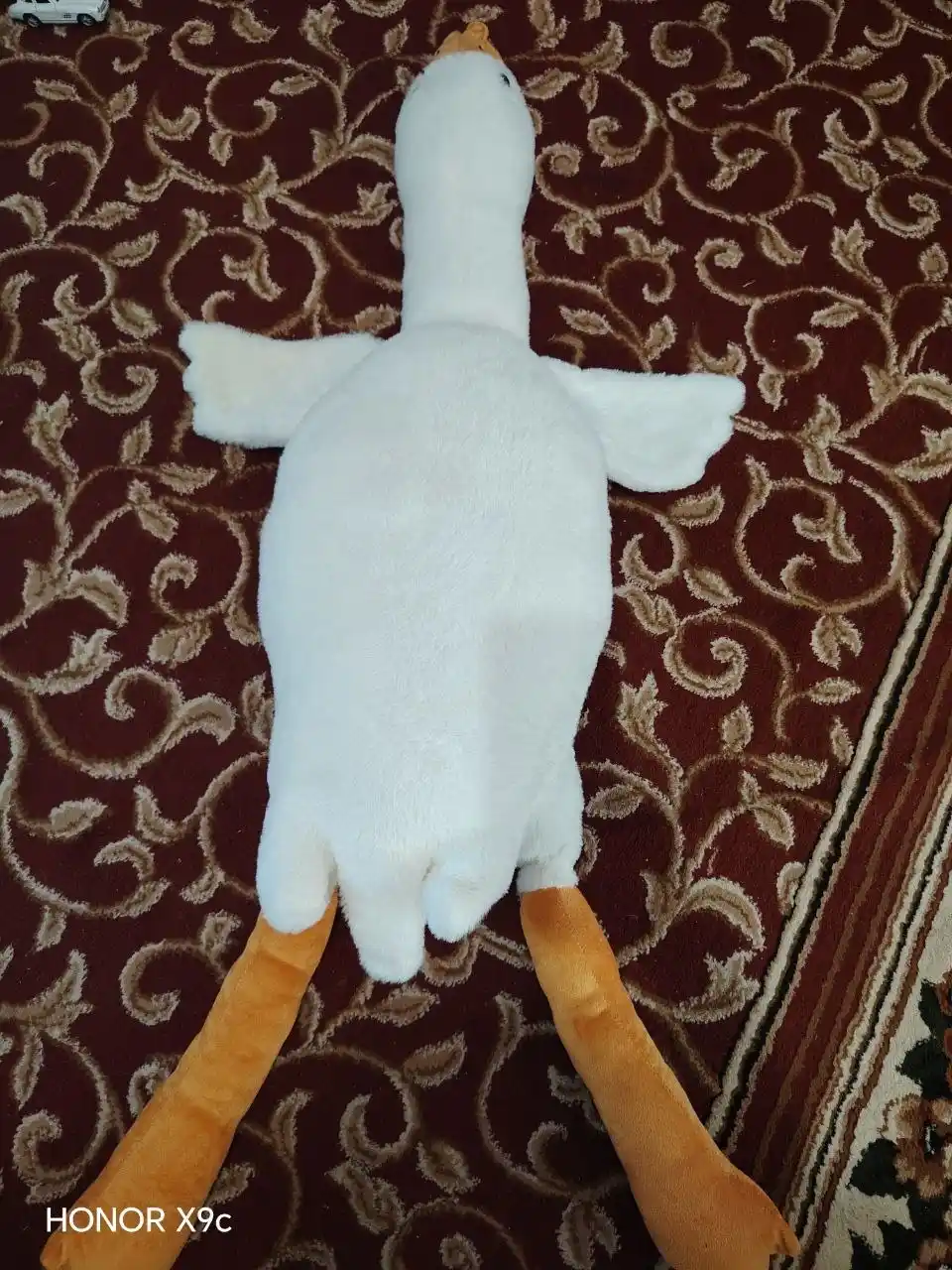 Мягкая игрушка Гусь обнимусь, плюшевая, белая, подарок ребенку