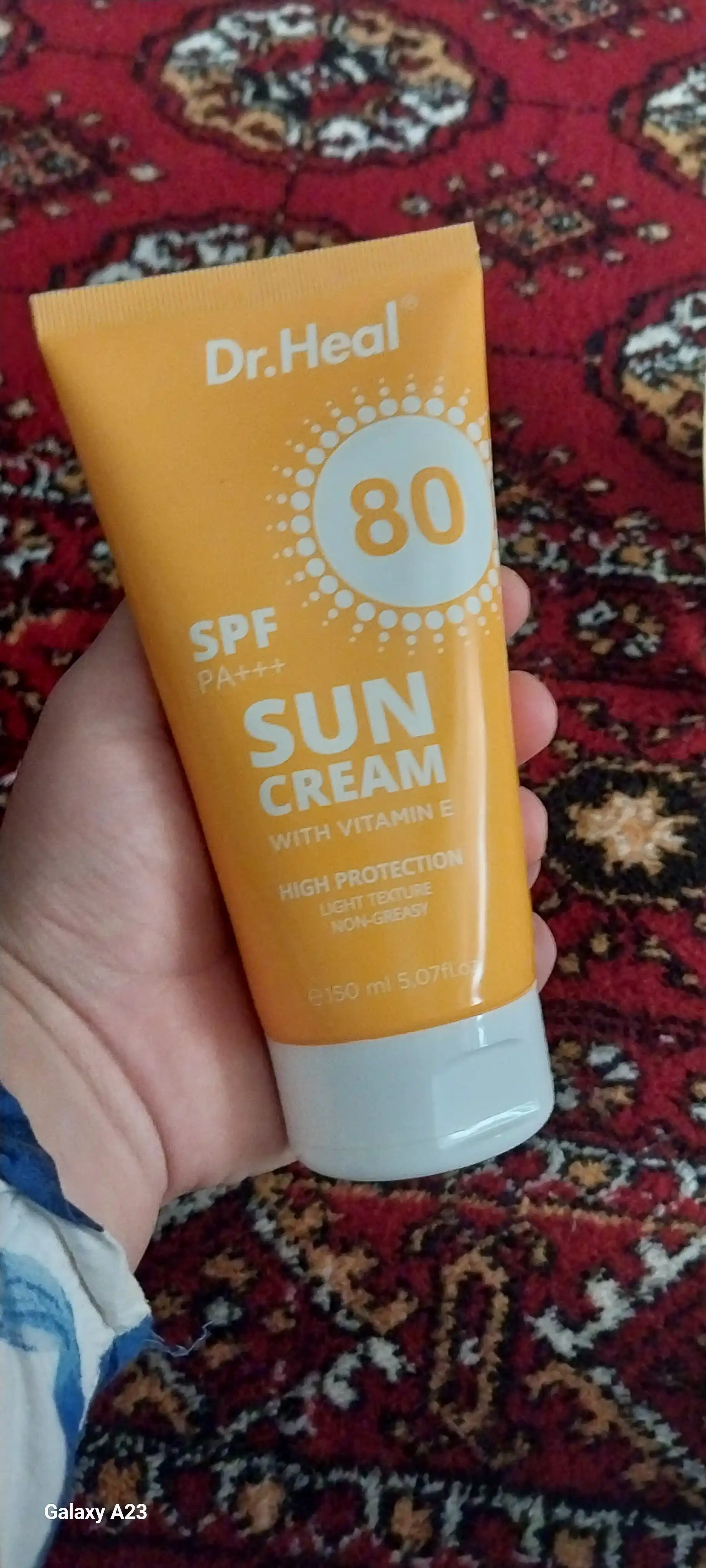 Крем солнцезащитный Dr Heal SPF 80 PA+++, кокосовое масло и витамин Е, 150 мл