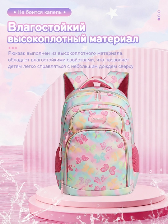 Katta ryukzak, ko‘p bo‘limli, nafas oluvchi orqa qismli