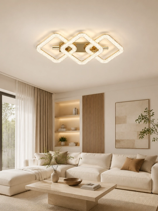 Shift LED lyustrasi, 3 yorug‘lik rejimi, 20 m² gacha