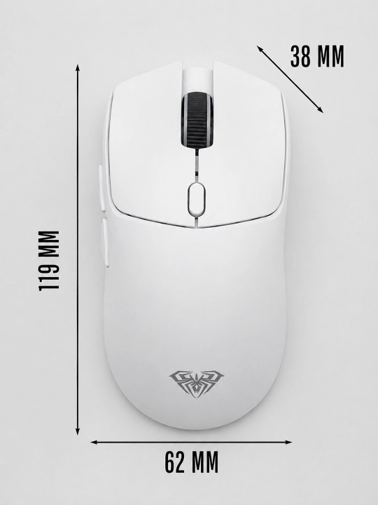 AULA SC580 SE simsiz o‘yin sichqonchasi, 10 000 DPI, Bluetooth / 2.4 GHz / simli, 500 mAh
