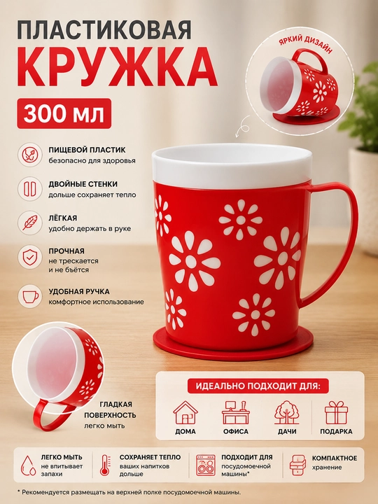 Пластиковая кружка - 