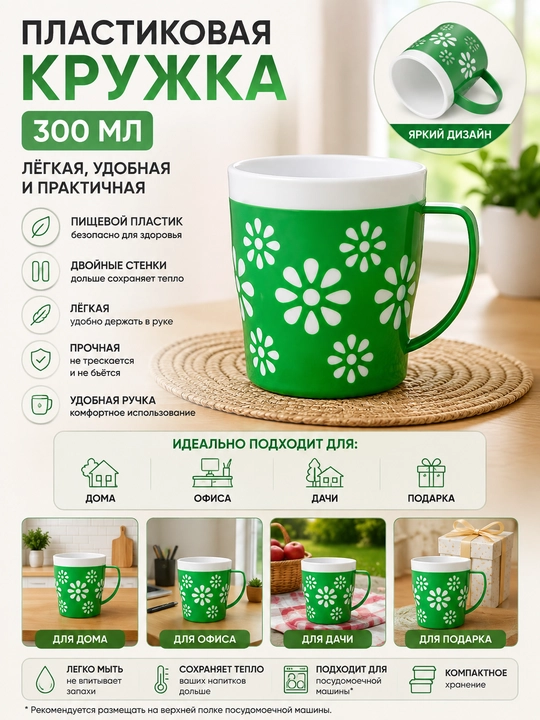 Пластиковая кружка - 